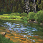 Pondering Place - plein air oil on canvas  by artist Faith Rumm