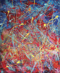 Cosmic Scramble - Acrylic  by artist "Christine Celeste" Barham