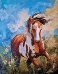 Free to be Wild - oil  by artist Laurie Carlson