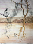 Time to Create - Ink and Watercolor  by artist Samuel Martinez