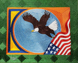 Chief Babs - "Bald   eagle flying a flag"