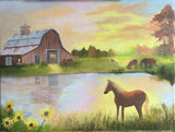 Christine Goldbeck - "Morning on the Horse Farm"