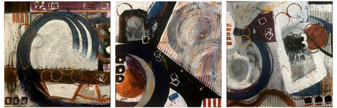 Jolene Sunding - "Going in Circles Triptych"