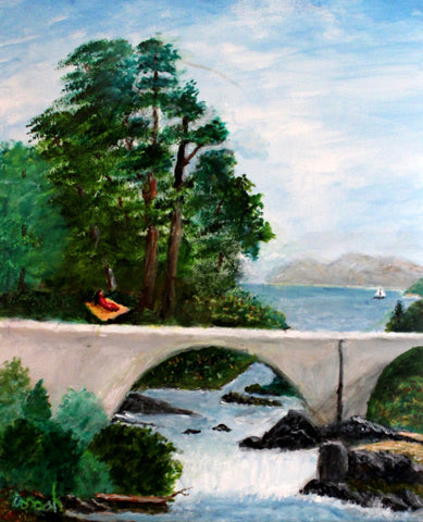 Gregory Dorosh - "Relaxing By The Waterfall"