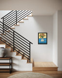 Joyce Wynes - "Floral: Red Flowers and Curly Q’s"