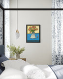 Joyce Wynes - "Floral: Red Flowers and Curly Q’s"