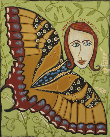 Joyce Wynes - "Figurative: I Am Woman, I Can Fly-Butterfly"