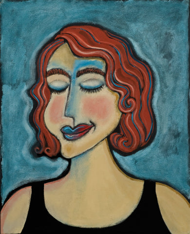 Joyce Wynes - "Figurative: Dreaming Red Haired Lady"