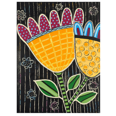 Joyce Wynes - "Floral: One Stem Different Blooms"