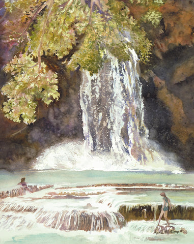 April M Rimpo - "Tranquil in Travertine Pools"