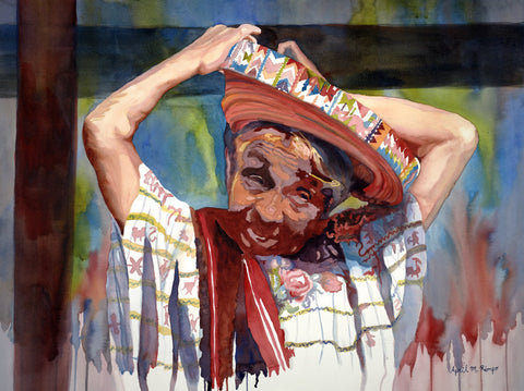 April M Rimpo - "Woman with a Wrapped Hat"