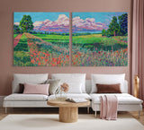 Heather Nagy - "Heartland Panoramic Diptych"