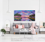 Heather Nagy - "Pines at Sunset Diptych"