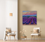 Heather Nagy - "Sunset over the Lavender field"