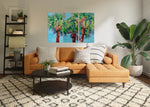 Heather Nagy - "Palm Tree triptych (three canvases)"