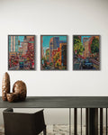 Heather Nagy - "Atlanta Street scene 3 (Along Peachtree by the Weston Hotel)"