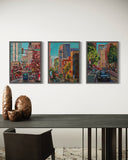 Heather Nagy - "Atlanta Street scene 3 (Along Peachtree by the Weston Hotel)"