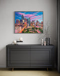 Heather Nagy - "Downtown Atlanta Skyline- along Peachtree Street"
