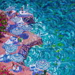 Heather Nagy - "Umbrellas at La Scogliera, Positano Italy"