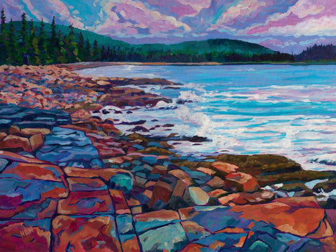 Heather Nagy - "Incoming Tide on Schoodic Acadia"