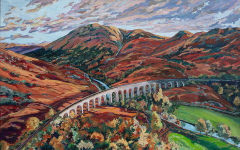 Heather Nagy - "Autumn in Scotland, the Glenfinnan Viaduct"