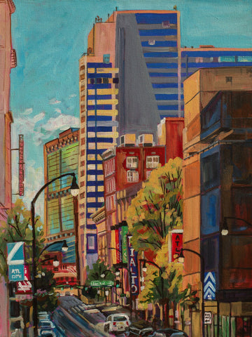 Heather Nagy - "Atlanta Street Scene 2 (Rialto Center for the Arts)"