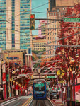 Heather Nagy - "Atlanta Street scene 1 (Atlanta Streetcar -Auburn Street)"