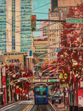 Heather Nagy - "Atlanta Street scene 1 (Atlanta Streetcar -Auburn Street)"