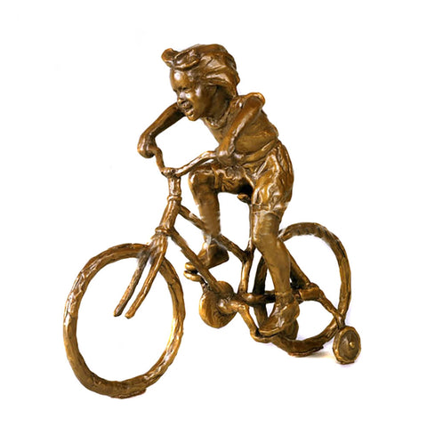 Training Wheels - Bronze Sculpture by artist Gary Lee Price
