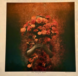 Sandy Brown Jensen - "Her Marigold Heart (Gilded)"