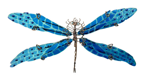 Mason Parker - "Mini Damselfly #6 - Azure Flight - True Blue/Light Sky Blue"