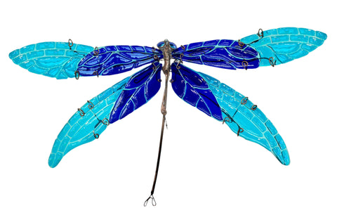 Mason Parker - "Damselfly #4 - Ephemeral Flight - Cobalt Blue/Aqua Blue"