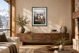 Alpine Tails in a mountain living room; illustrative view with approximate scale