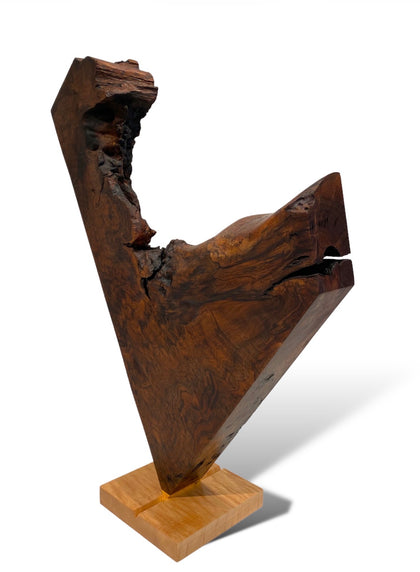 Bob Card, En Pointe, Walnut sculpture