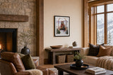 Leonardo Studios - First Chair Bear displayed in a ski lodge