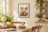 Piglet Princess in a country breakfast room; illustrative view with approximate scale and illustrative framing