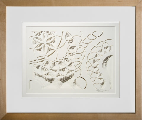 Spring Sky - paper Sculpture by artist William Freer