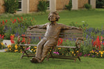 Einstein Bench - Bronze Sculpture by artist Gary Lee Price