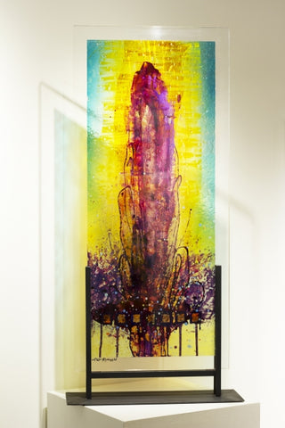 Untitled 25 - Acrylic on Glass Sculpture by artist Allan Rodewald