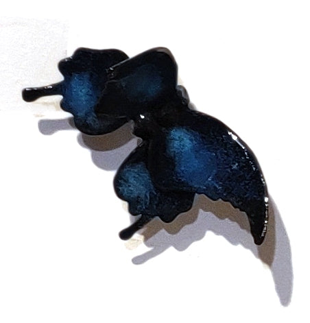 Butterflyor Moth Size 1 - Vitreous Enamel on Steel Sculpture by artist Christie Hackler
