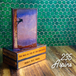 235 Aspire - Glass on Copper Metal Wall Art by artist Houston Llew - Spiritiles