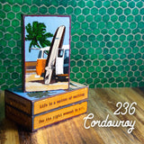 236 Corduroy - Glass on Copper Metal Wall Art by artist Houston Llew - Spiritiles
