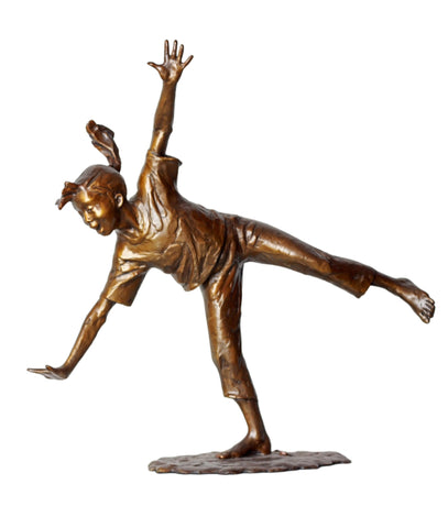 Cartwheel Girl (Ponytail) - Bronze Sculpture by artist Gary Lee Price