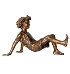 Cartwheel Girl (Crabwalk) - Bronze Sculpture by artist Gary Lee Price