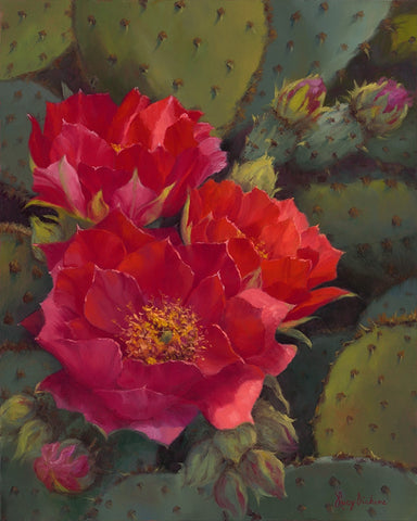 Arizona Rose - oils Paintings by artist Lucy Dickens