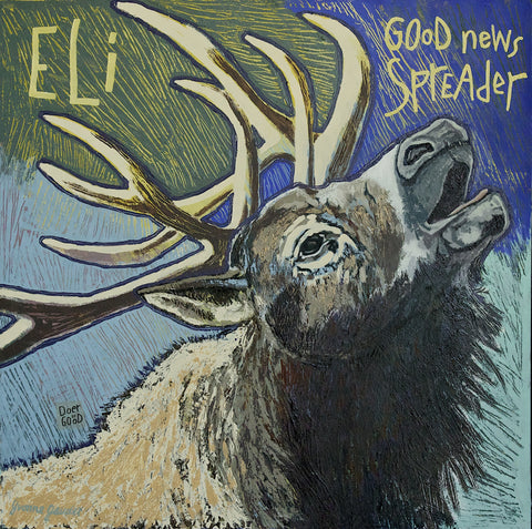 Eli (Elk) -  Collage by artist Yvonne Gaudet
