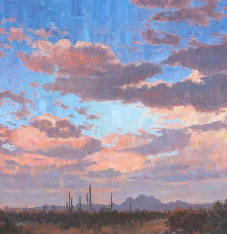 Clouds over the Arroyo - Oil Paintings by artist John Horejs