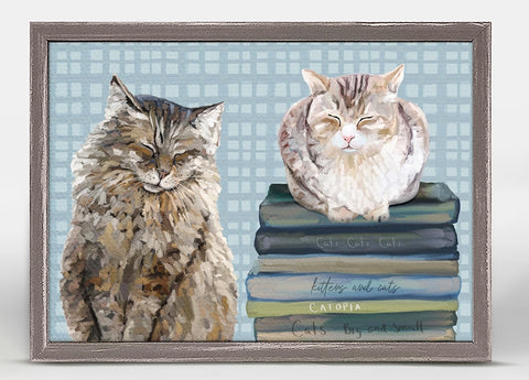 Xanadu Print Collection - A07 "Cat Pair on Books"
