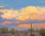 Monsoon Drama - oils Paintings by artist Lucy Dickens