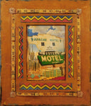 Two Motels in the West - Acrylic /Mixed Media Paintings by artist Dave Newman